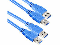 c-enter 2er-Set USB-3.0-Kabel Super-Speed Typ A Stecker auf Stecker, 1,8 m; USB-Switches USB-Switches USB-Switches 